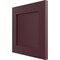 Ekena Millwork 12"W x 12"H True Fit PVC Flat Panel Shutters Sample, Wine Red SAMPLE-TFPFPWR - alternate 4